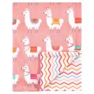 Cobertor Hudson Baby Plush Mink Llama 76x102cm unissex para bebês