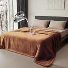 Cobertor impermeável Bedding Aid Queen Size Velvet Brown