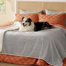 Cobertor impermeável Bedsure para cama Sherpa Fleece Light Grey