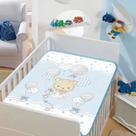 Cobertor Infantil Bebê Le Petit Hipoalergênico Microfibra Baby Colibri Jolitex Nome Do Desenho:Ursinho No Balanço Azul