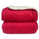 Cobertor Infantil de Microfibra Plush com Sherpa Dots Magenta Cobertor Infantil de Microfibra Plush com Sherpa Dots Magenta