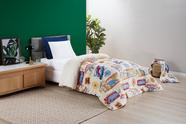 Cobertor infantil estampado Solteiro comberdrom com sherpa