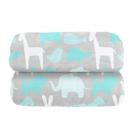 Cobertor Infantil Laço Bêbe Luxo Safari 80x110 cm Verde - ZISA22 Cobertor Infantil Laço Bêbe Luxo Safari 80x110 cm Verde - ZISA22