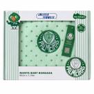 Cobertor infantil palmeiras - 90 x 1,10 - verde - jolitex