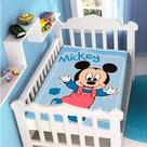 Cobertor Infantil Raschel Plus Mickey Passinhos