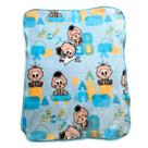 Cobertor infantil turma da mônica abc - 90 x 1,10 - azul - jolitex