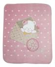 Cobertor Infantil Ursinha Chegando Raschel Plus Jolitex Ternille