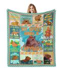 Cobertor Jamfind Capybara 150x125cm de poliéster para todas as estações