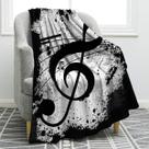 Cobertor Jekeno Music Note com impressão frente e verso 125x150cm