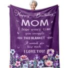 Cobertor Jepufo Mom, presentes de aniversário para mãe, 50 x 60 polegadas