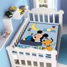 Cobertor Jolitex De Berço Mickey Azul Sonhando