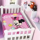 Cobertor Jolitex De Berço Minnie Rosa Brincando