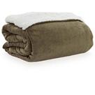 Cobertor King Microfibra Plush Liso Sherpa Domani