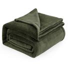 Cobertor King Size Bedsure de Fleece Flanela Verde-Oliva