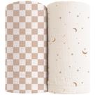 Cobertor Konssy Baby Muslin Swaddle, pacote com 2 unidades, 120x120 cm