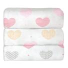 Cobertor laço bebê menina luxo coração 90cmx110cm