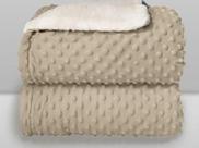 Cobertor Laço Bebê Microfibra Plush com Sherpa Dots