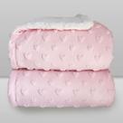 Cobertor Laço Bebê Microfibra Plush com Sherpam Hearts