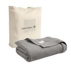 Cobertor LANE LINEN Luxury King Size 100% algodão, 440 g/m2, prata