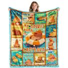 Cobertor LARIAU Capybara 50x60 cm de flanela macia para quarto