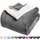 Cobertor LBRO2M Sherpa Fleece Super Soft 250GSM (Queen 230x230cm)