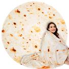 Cobertor Lhedon Tortilla, tamanho adulto, 180 cm, flanela, presente engraçado