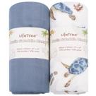 Cobertor LifeTree Muslin Swaddle 70% Bambu 120x120 cm