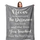 Cobertor Linxher Farewell Gifts 150 cm x 125 cm de flanela de microfibra
