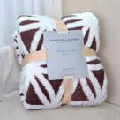 Cobertor LOMAO Sherpa Fleece Fuzzy Soft Throw 150x200cm rosa