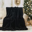 Cobertor Lotus Karen Faux Fur Preto 130x150cm Cobertor Lotus Karen Faux Fur Preto 130x150cm