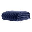 Cobertor luster - casal - azul marinho - corttex