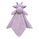 Cobertor macio de segurança para animais Doindute Baby Purple Dragon, cobertor de pelúcia com personagens de dinossauros, presente de chá de bebê/berçário, cobertor aconchegante para bebês recém-nascidos para meninos e meninas, 14 polegadas