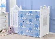 Cobertor Manta Bebe Menino Azul Flannel Macio Urso Etruria