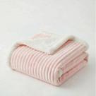 Cobertor Manta Bebê Wave com Sherpa Berço Duplo Antialérgico Infantil COR:Rosa Cobertor Manta Bebê Wave com Sherpa Berço Duplo Antialérgico Infantil COR:Rosa