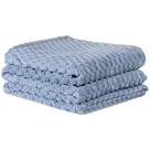 Cobertor Manta Confy Ultrasoft Flannel Queen 2,40m x 2,20m Texturizado 01 Peça - Mirtilo Azul - 100% Poliéster