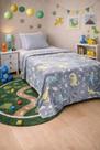 Cobertor Manta Dinossauro Brilha No Escuro Infantil Menino 1,80x2,00m Quentinho Macio