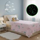 Cobertor manta infantil brilha no escuro 2x1,50 varias estampas