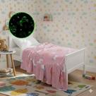 Cobertor manta infantil brilha no escuro 2x1,50 varias estampas