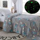 Cobertor Manta Infantil Brilha no Escuro fleece Fluorescente Magica Foguete Cobertor Manta Infantil Brilha no Escuro fleece Fluorescente Magica Foguete
