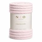Cobertor Manta Neo Mares Camesa Cama Casal Relevo Canelado Ondulado Microfibra 100% Poliéster Cor:Blush 3595