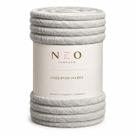 Cobertor Manta Neo Mares Camesa Cama Queen Relevo Canelado Ondulado Microfibra 100% Poliéster Cor:Bege 3592