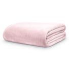 Cobertor Manta Neo Velour Camesa Cama King 100% Poliéster Microfibra Extra Macia Cor:Rosé 4033