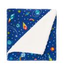 Cobertor Manta para Bebê Estampado com Sherpa Microfibra Antialérgico 80X86cm