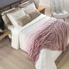 Cobertor Manta Para Cama Casal Padrão Queen Canelada Premium Cor:Rosa