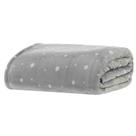 Cobertor/Manta Queen Blanket Vintage Prata Poá Kacyumara
