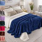 Cobertor Manta Soft Canelada Casal Microfibra 1,80 X 2,00 Macia Quentinha Inverno