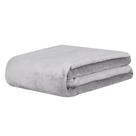 Cobertor Manta Super Soft 300g Casal 1,80mx2,20m Prata Sonhare