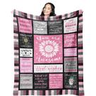 Cobertor Mcurore Get Well Soon Presentes para mulheres 150x125cm rosa