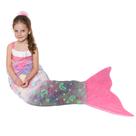 Cobertor Mermaid Tail Catalonia para meninas de 3 a 14 anos com brilho