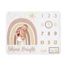 Cobertor Milestone Sweet Jojo Designs Boho Rainbow Girl